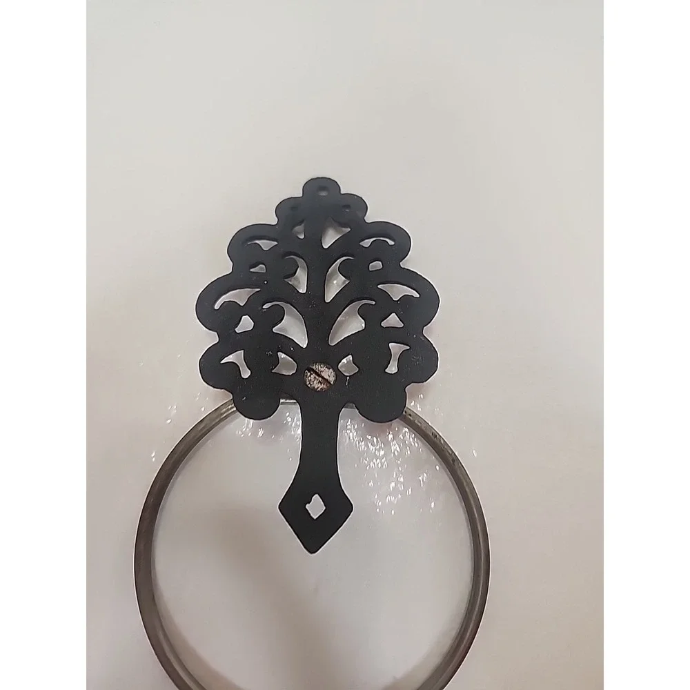 Art Nouveau Tree of Life Towel Ring Cast Iron